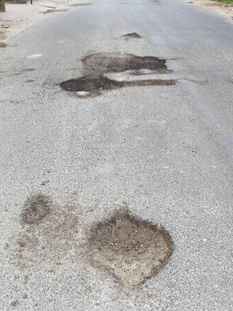 Big pothole at Pratap Vihar