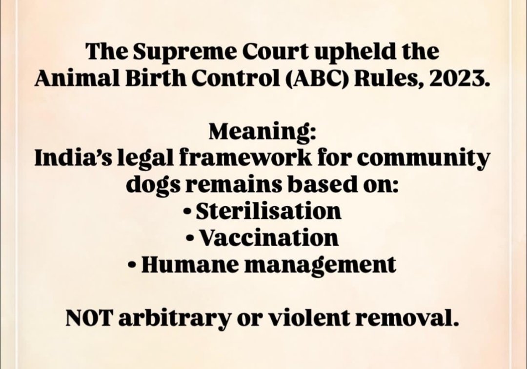 Supreme Court judgment on Street Dog - 19th May'2025